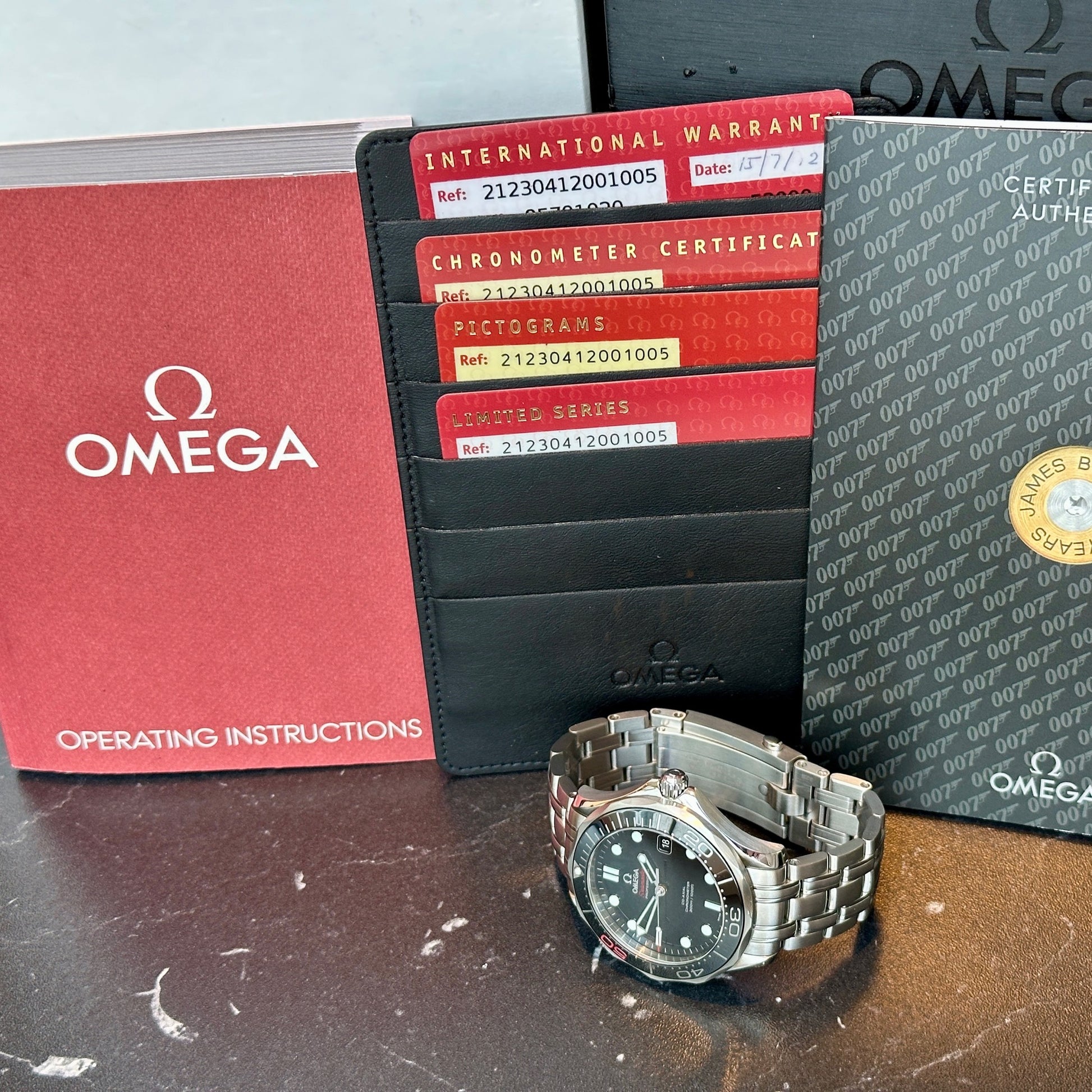 Omega 300M James Bond 50th Anniversary Limited 212.30.41.20.01.005    | Box & Papers | 2012