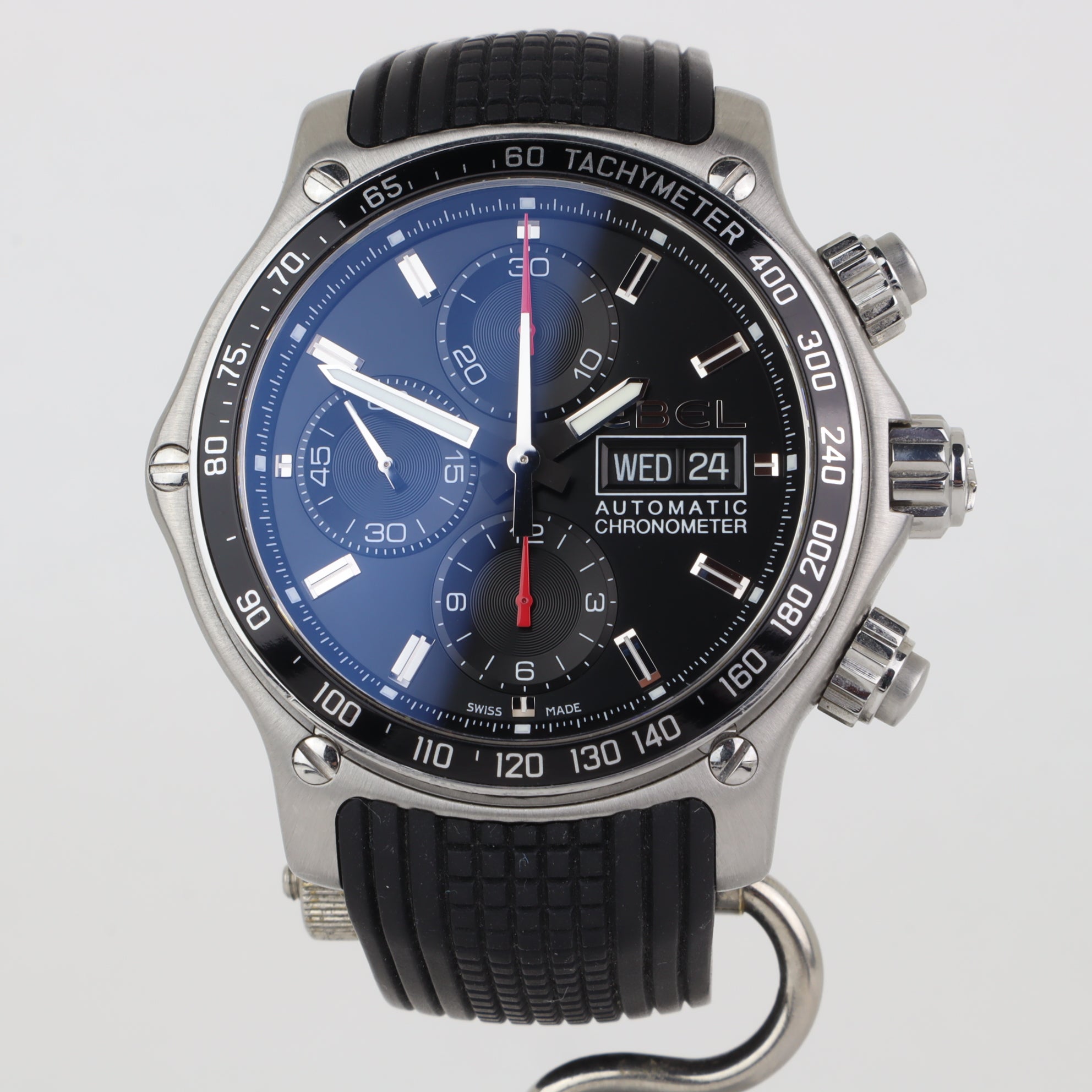 Ebel 1911 Discovery Chronograph Automatic Black 9750L62 | Box & Papers | 2010