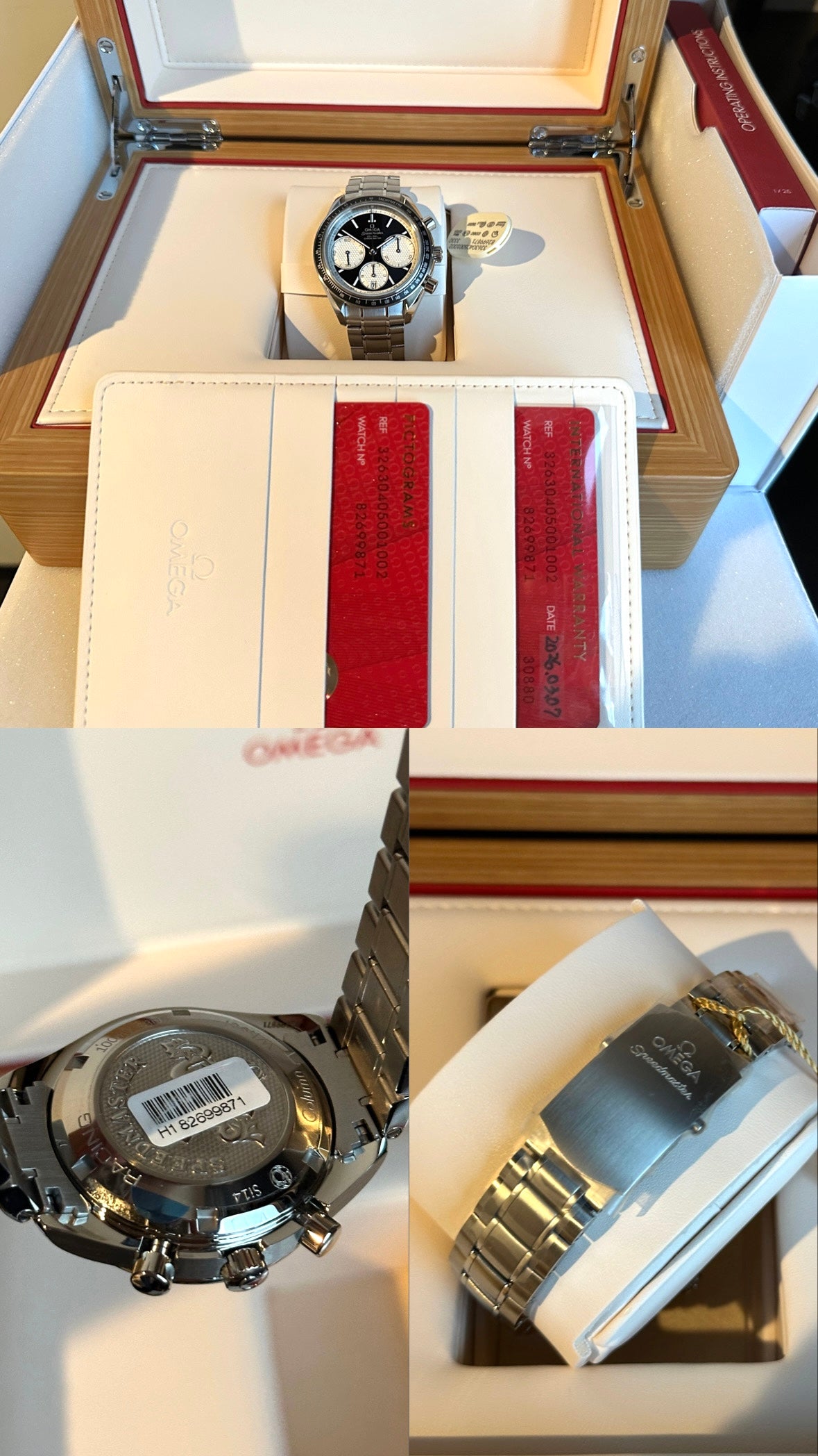 Omega Speedmaster Racing 326.30.40.50.01.002 NEW STICKERS  | Box & Papers | 2026