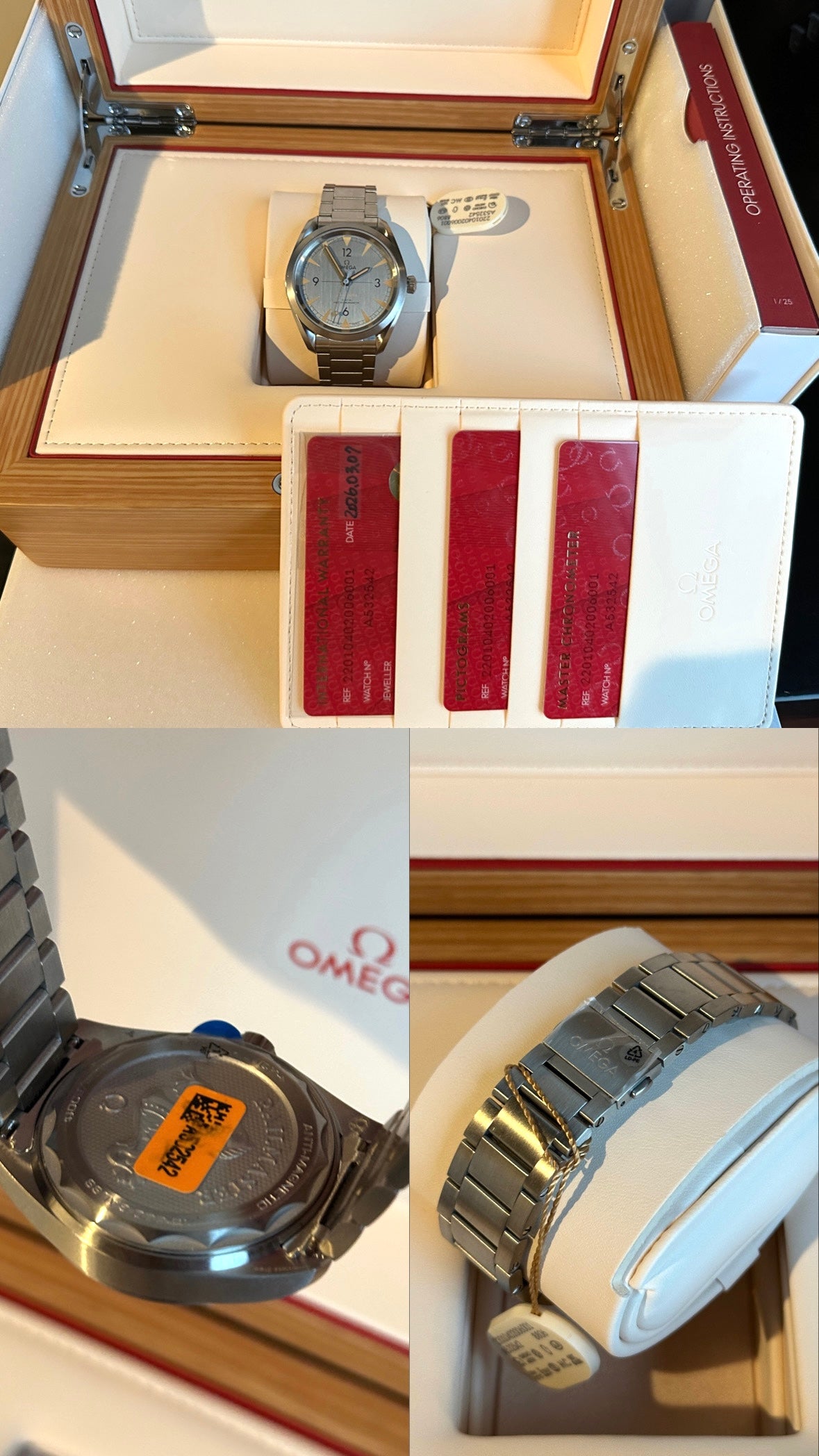 Omega Seamaster Railmaster 220.10.40.20.06.001 Co-axial Master Chronometer NEW STICKERS  | Box & Papers | 2026