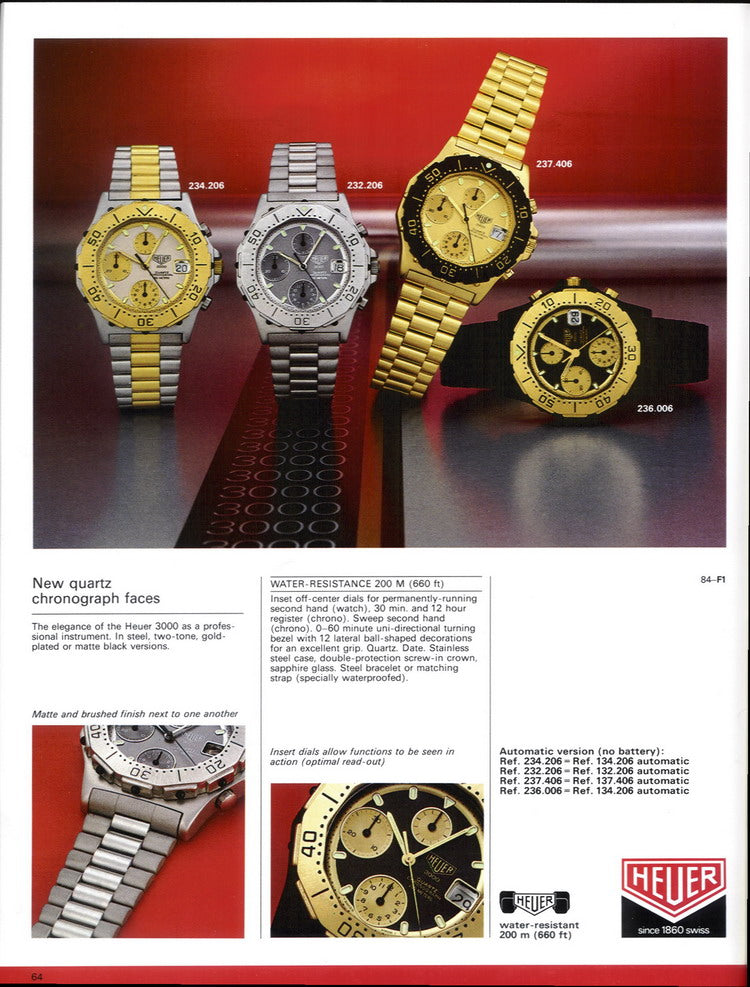 Heuer 3000 132.206 Pre TAG Heuer "John McClane" Chronograph Die Hard | Serviced