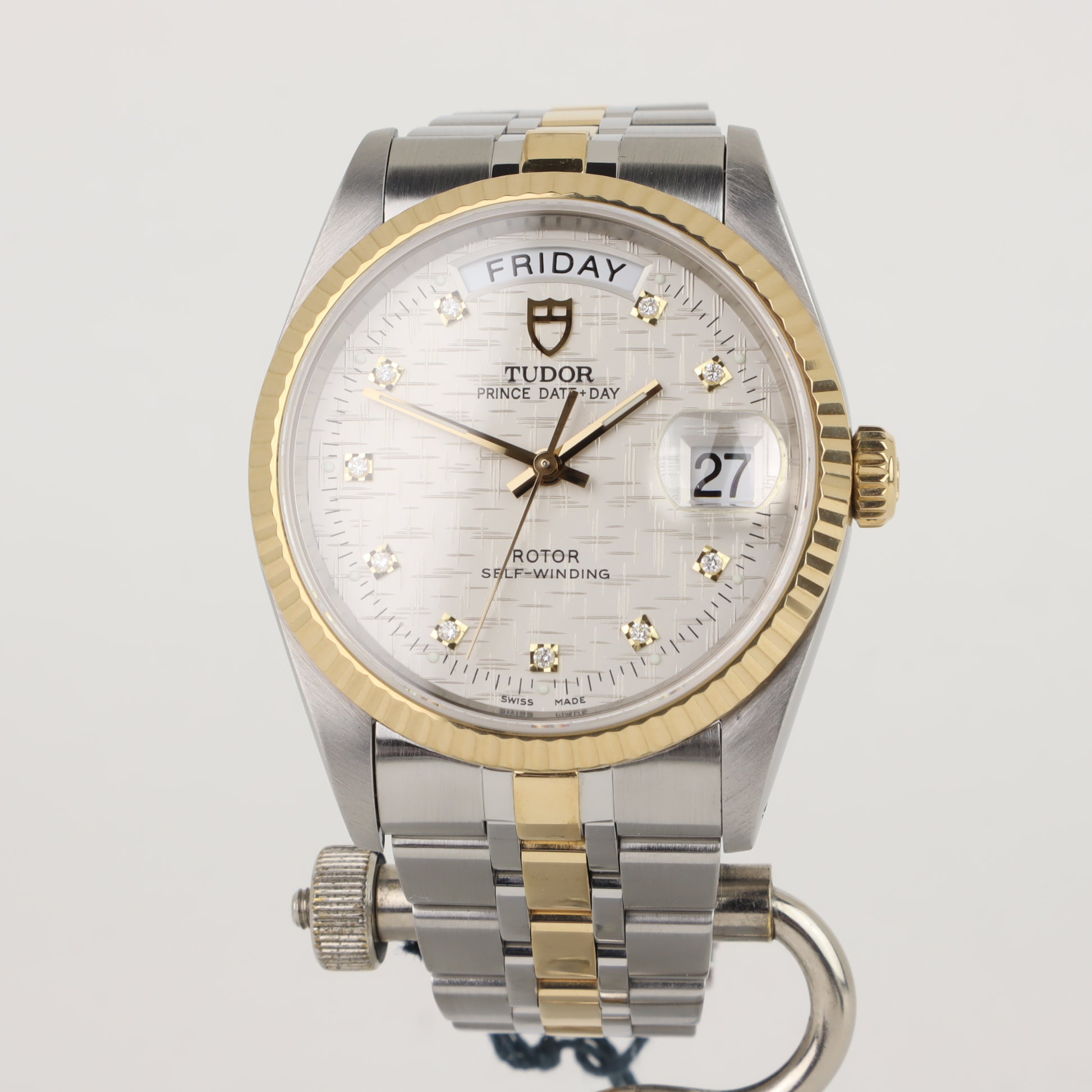 Tudor Prince Date + Day 76213 Diamond Dial   | Box & Papers | 2011