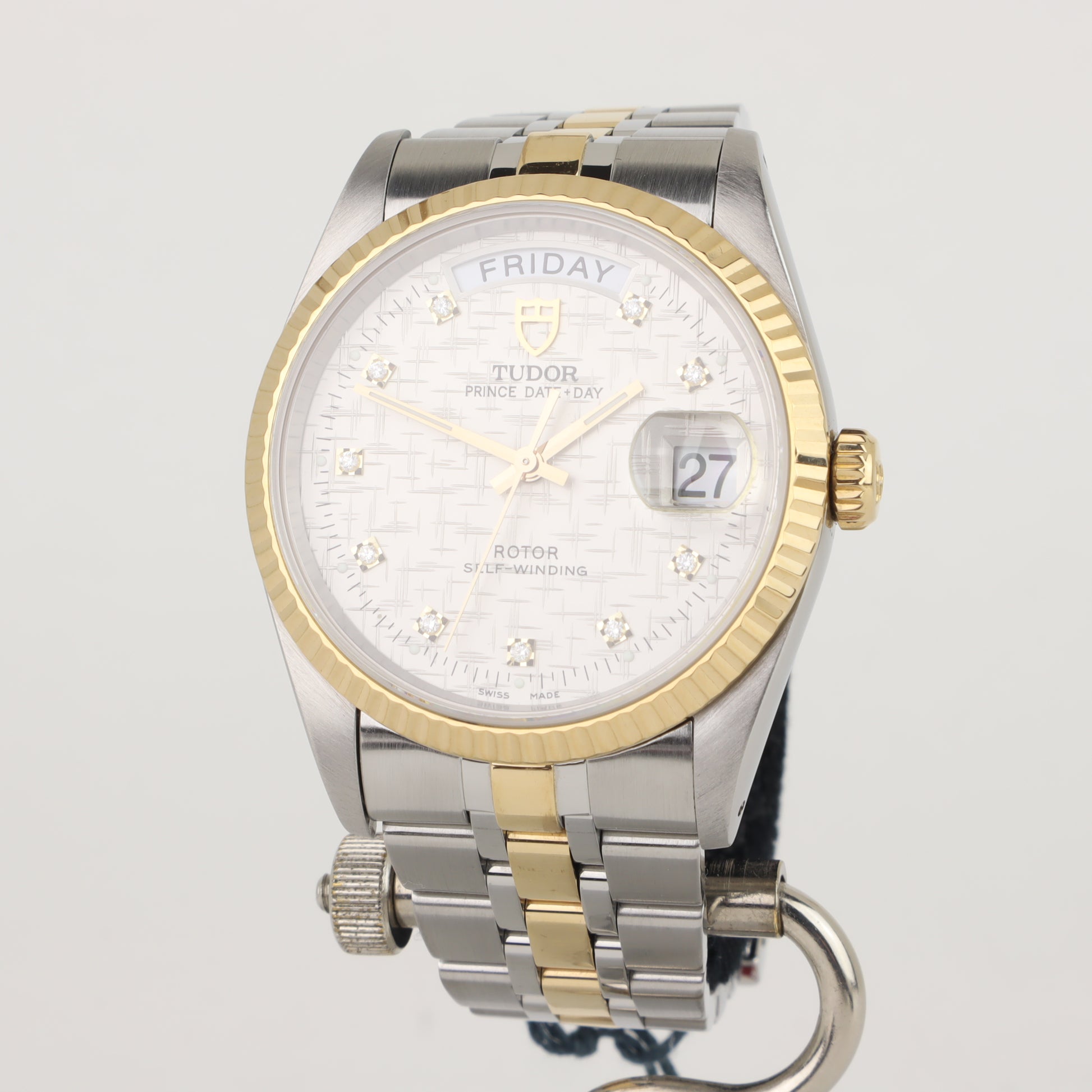 Tudor Prince Date + Day 76213 Diamond Dial   | Box & Papers | 2011