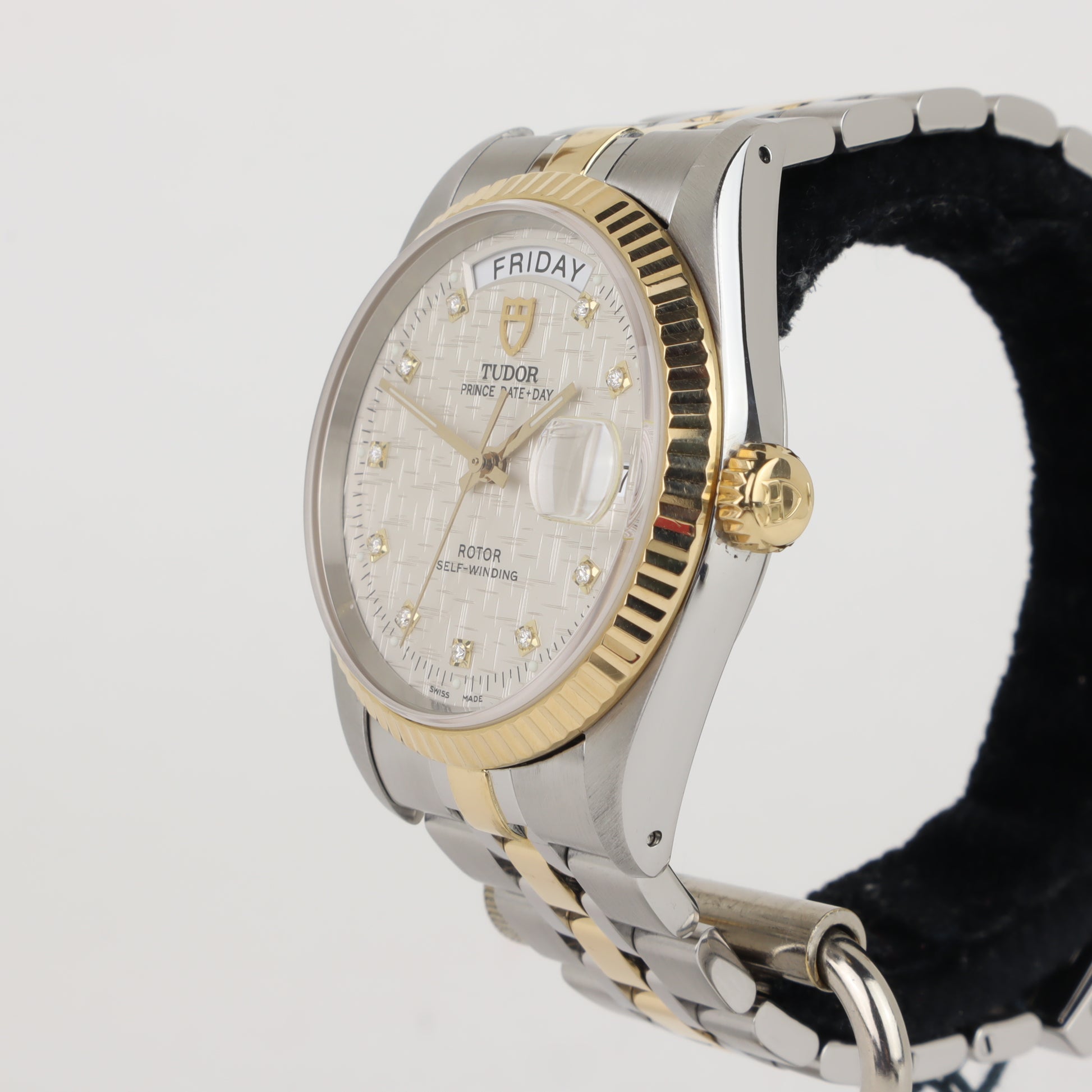 Tudor Prince Date + Day 76213 Diamond Dial   | Box & Papers | 2011