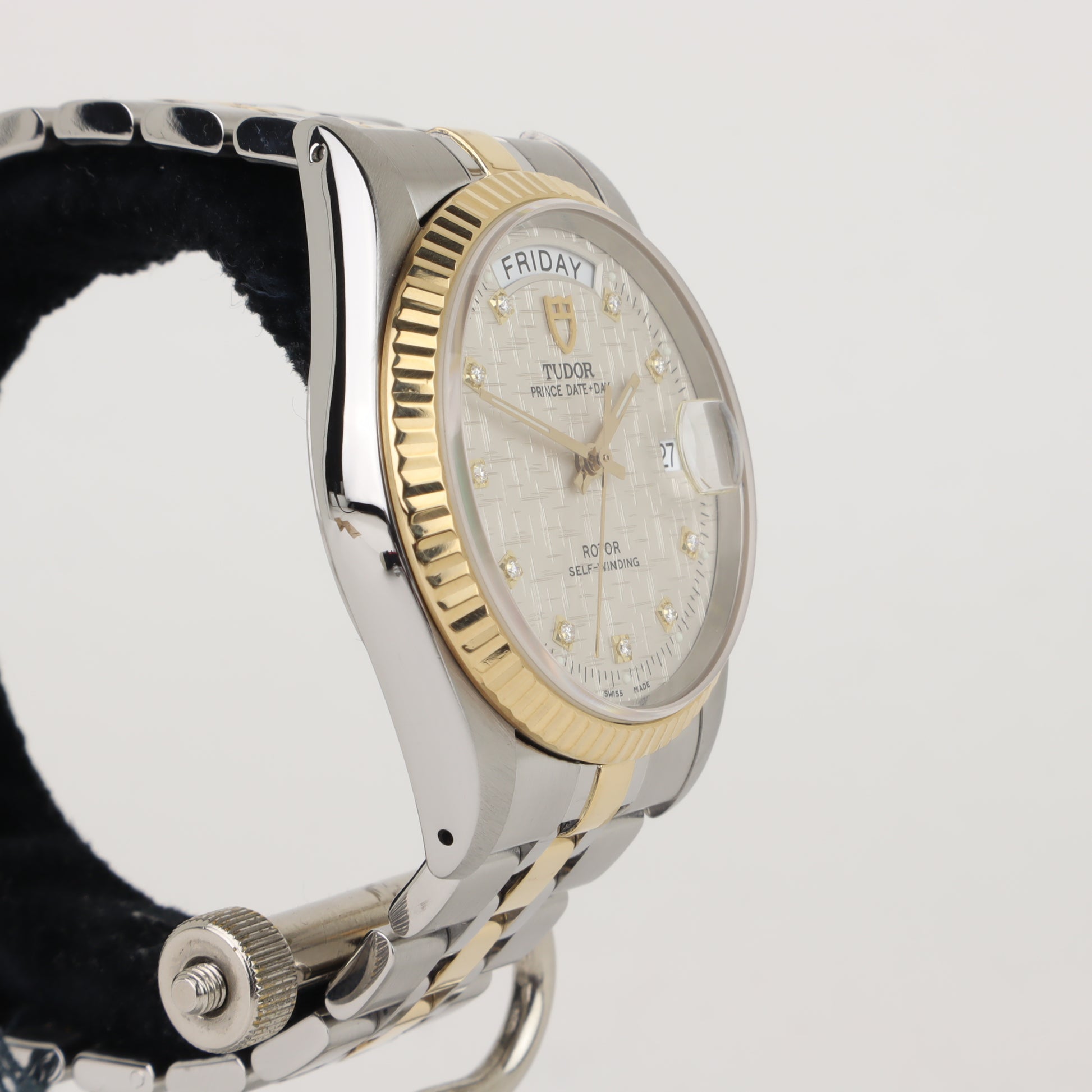 Tudor Prince Date + Day 76213 Diamond Dial   | Box & Papers | 2011