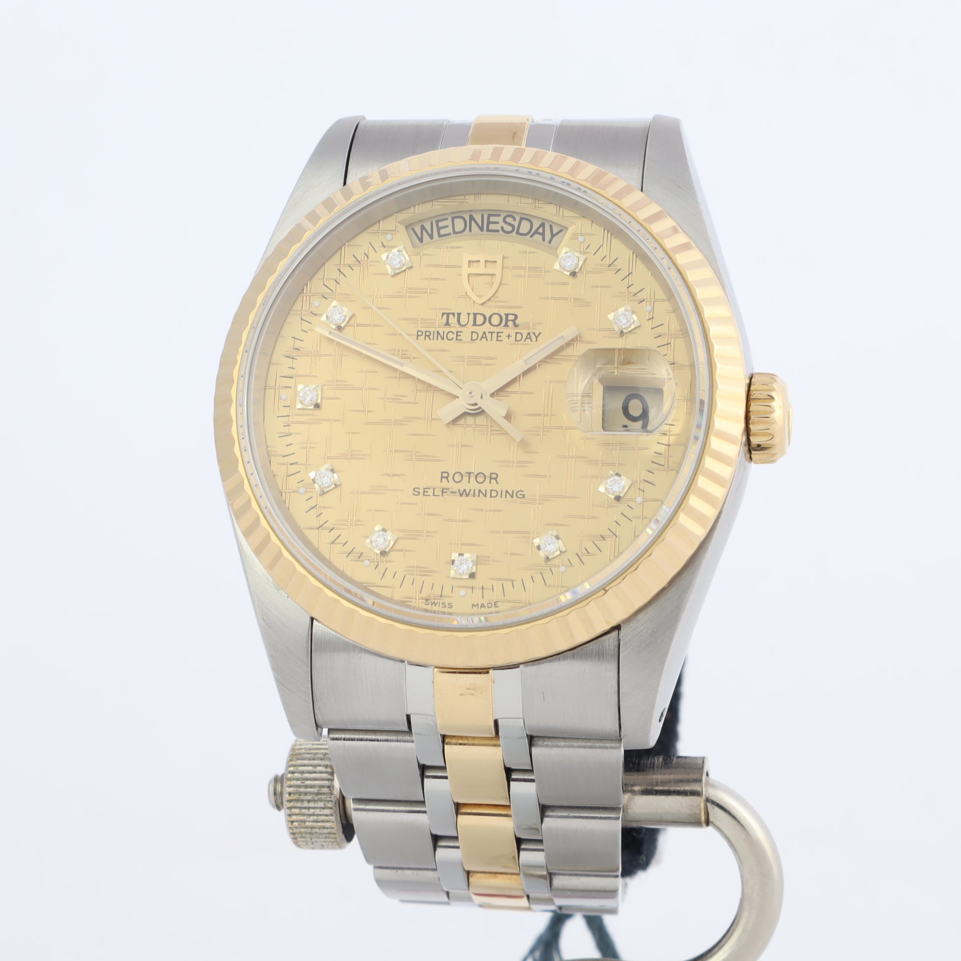 Tudor Prince Date + Day 76213 Diamond Dial   | Box & Papers | 2012
