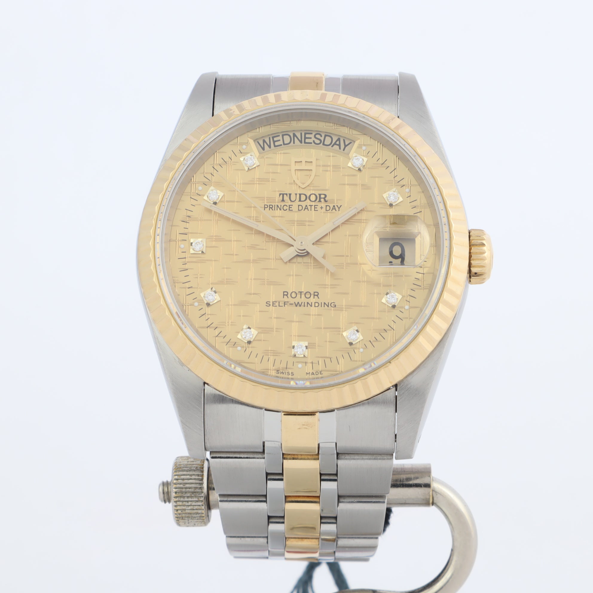 Tudor Prince Date + Day 76213 Diamond Dial   | Box & Papers | 2012