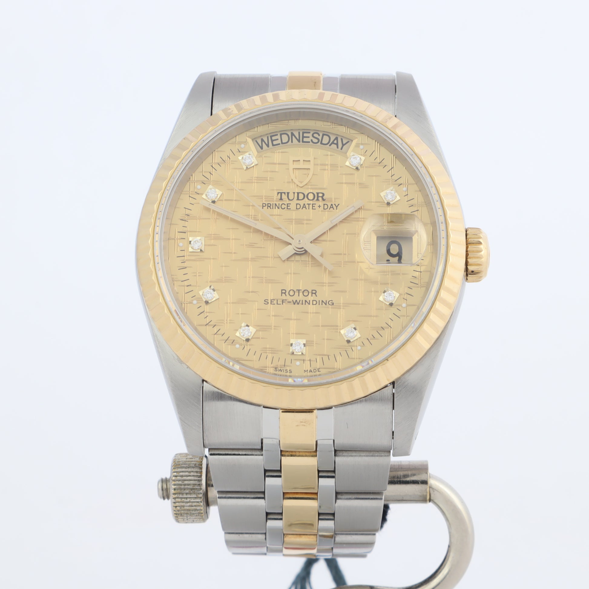 Tudor Prince Date + Day 76213 Diamond Dial   | Box & Papers | 2012