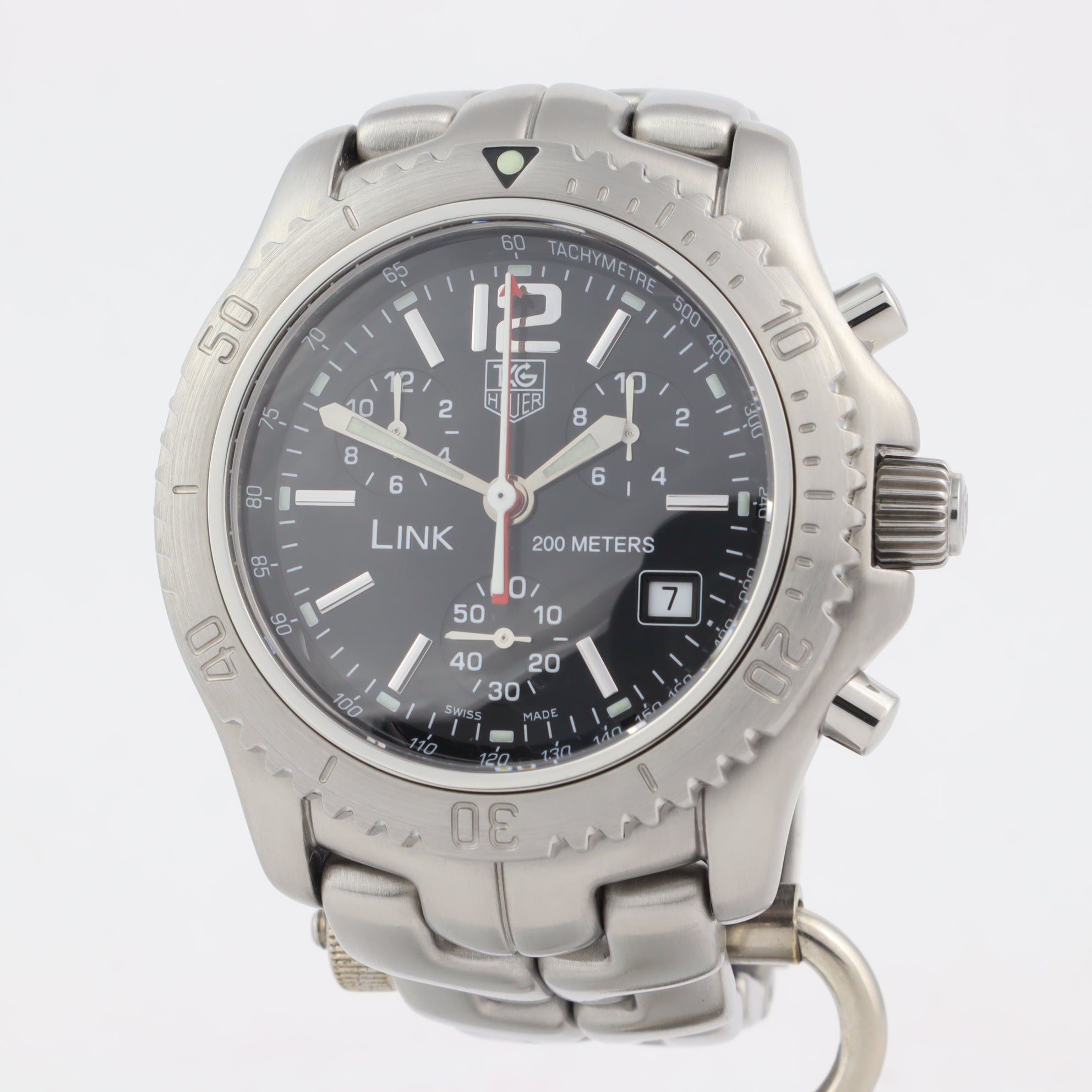 TAG Heuer Link Chronograph CT1111-0 Jason Bourne   | Box & Papers | 2002