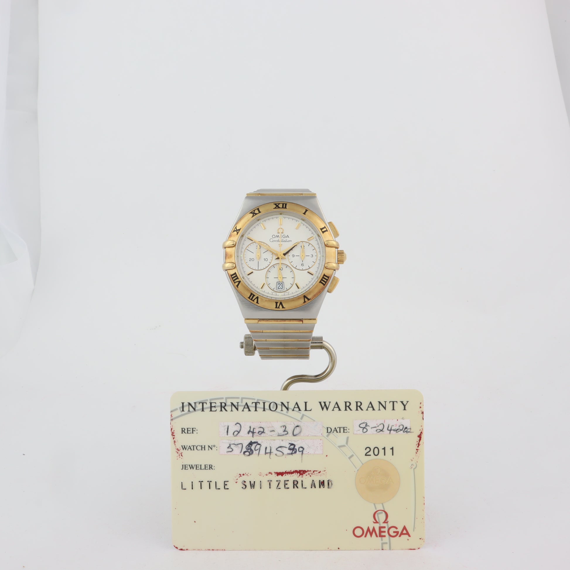 Constellation Double Eagle Chronograph 1242.30    | Papers | 2002