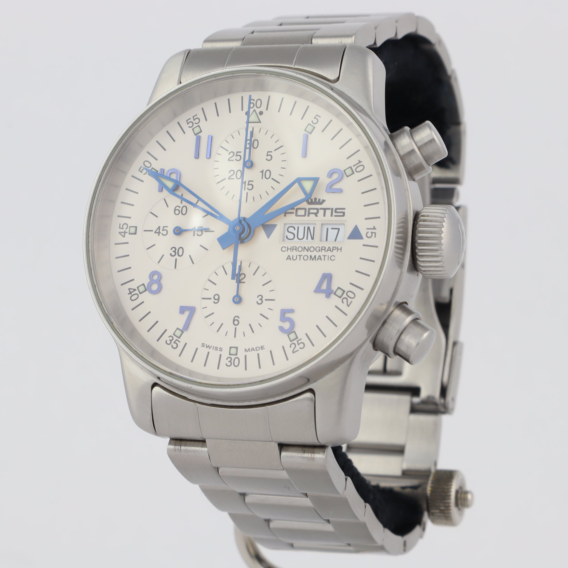 Fortis Flieger Limited 597.11.12  Serviced  | Box & Papers | 2012