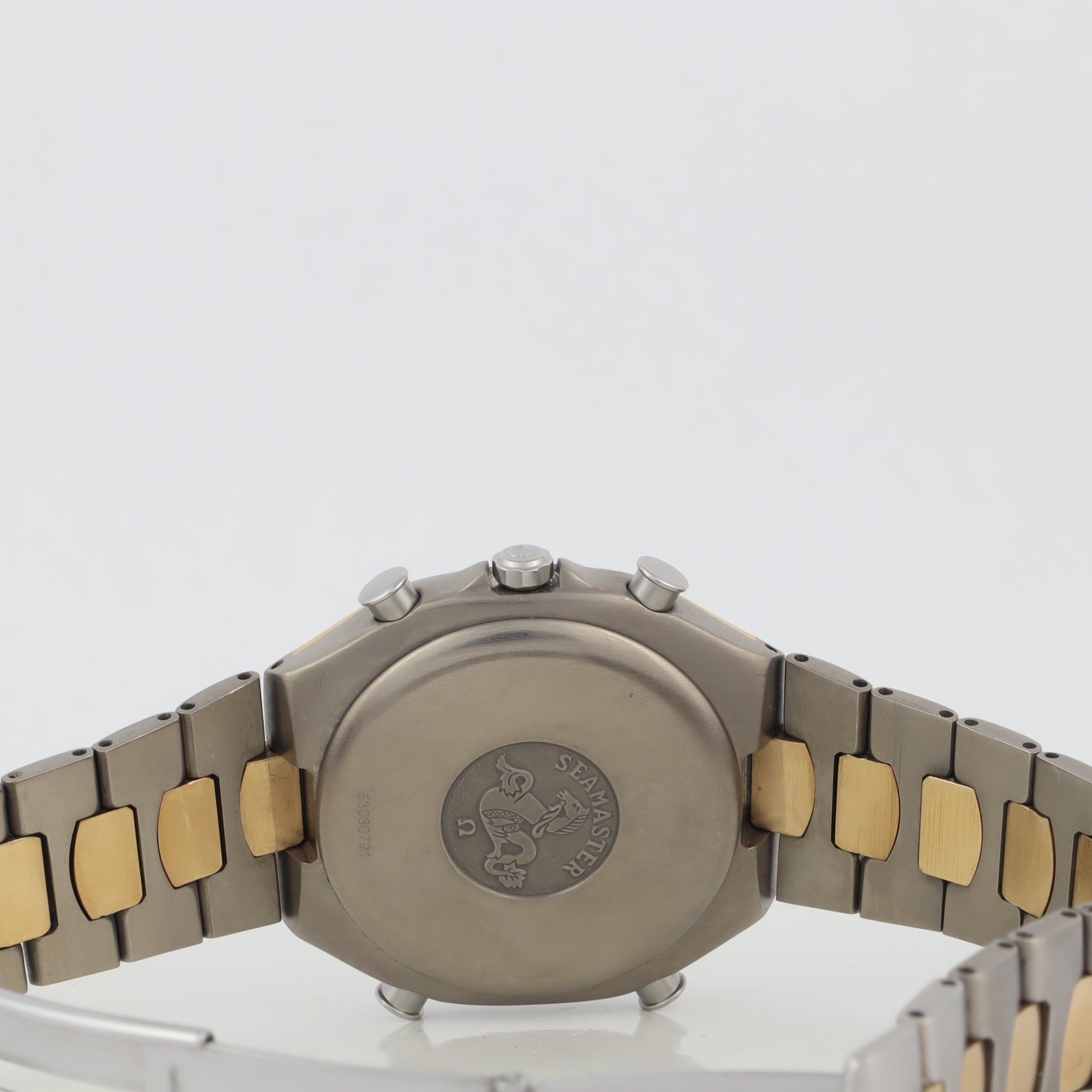 Omega Polaris Titane 1/100 Chronograph XL Titanium & 18K 386.1231     | 1991