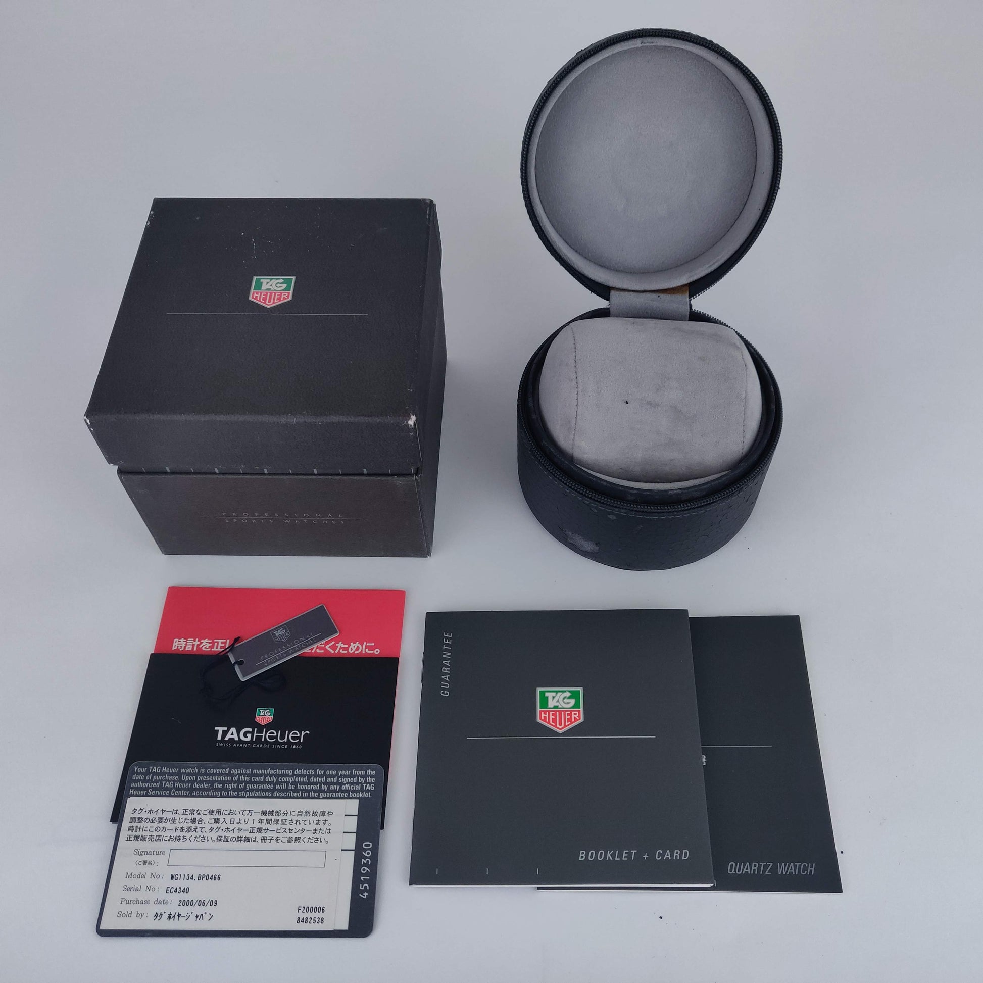 TAG Heuer S/EL WG1134    | Box & Papers | 2000