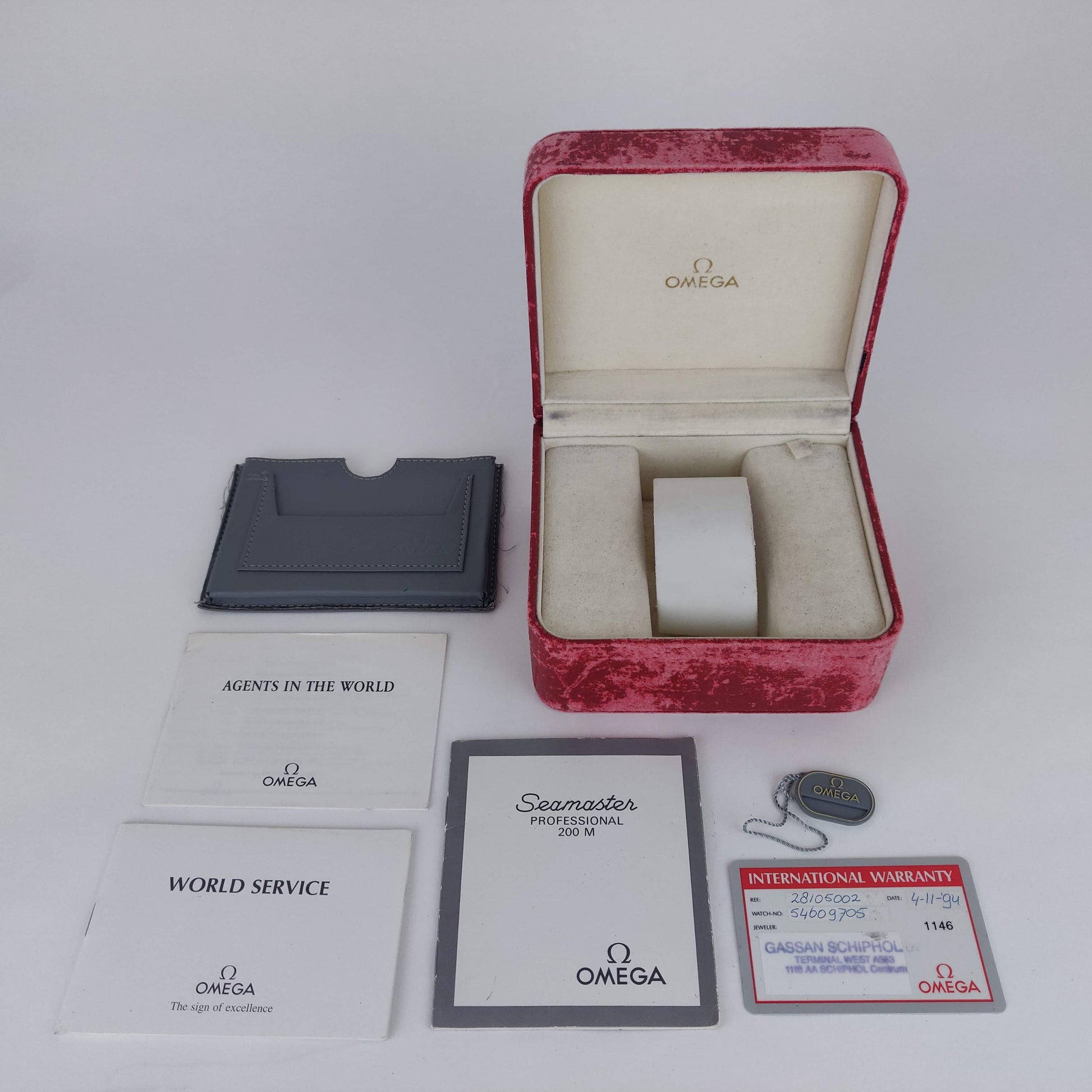 Omega Pre Bond 200M 'Jumbo' 2810.50    | Box & Papers | 1994