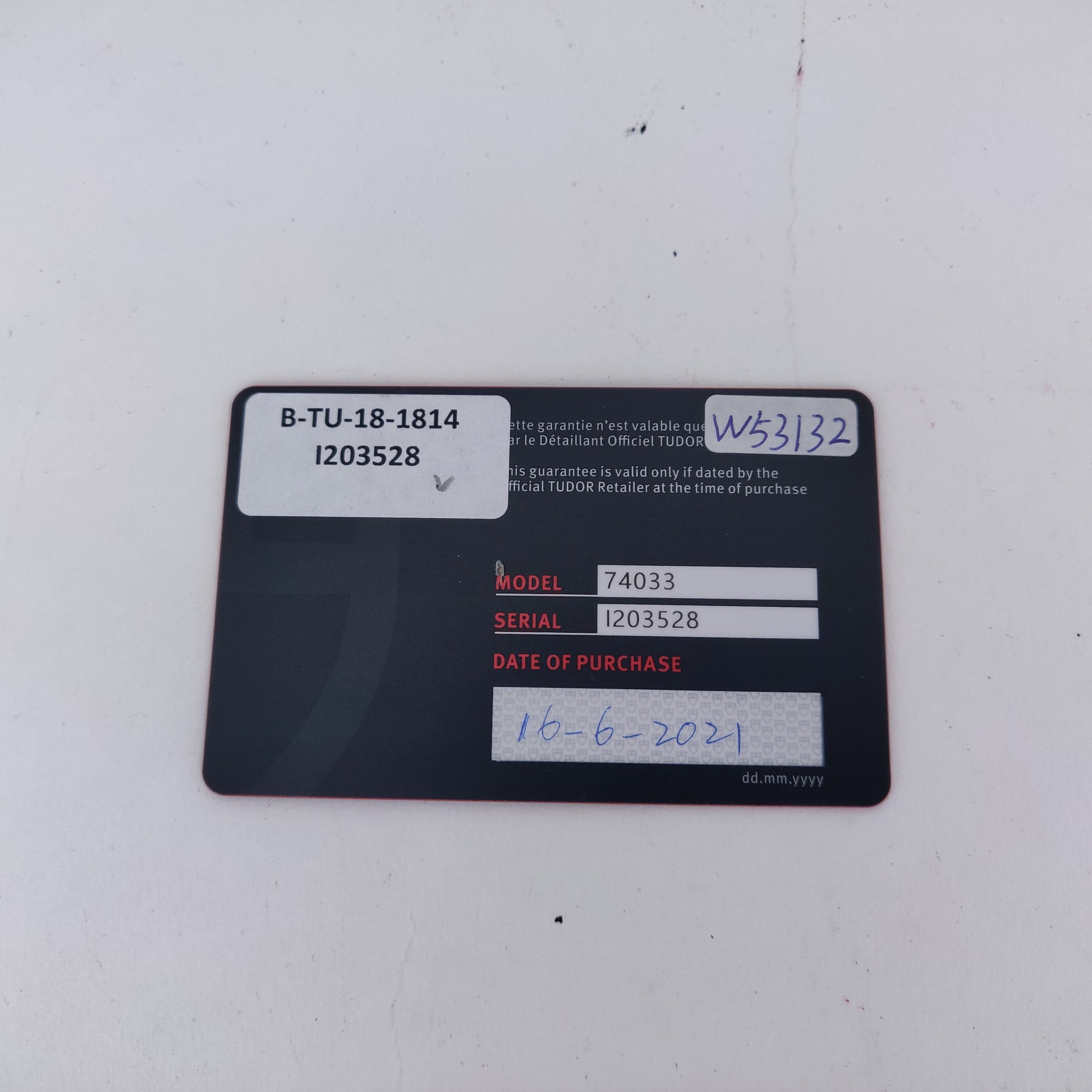 Tudor Prince Oysterdate 74033    | Papers | 2021