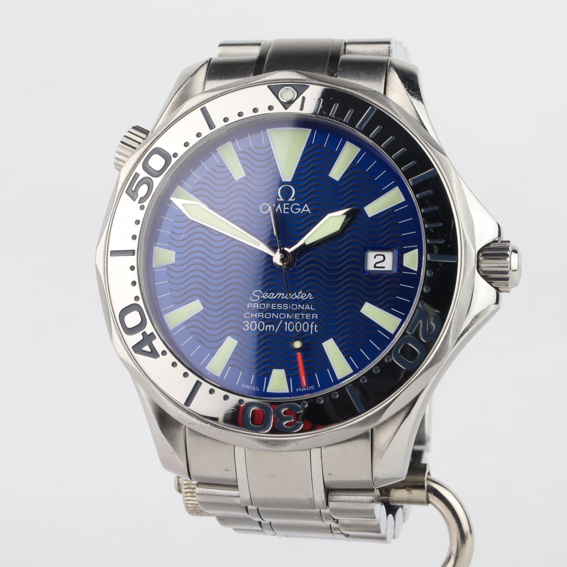 Omega Seamaster 300M 2255.80 Electric Blue'  | Serviced | Box & Papers | 2006
