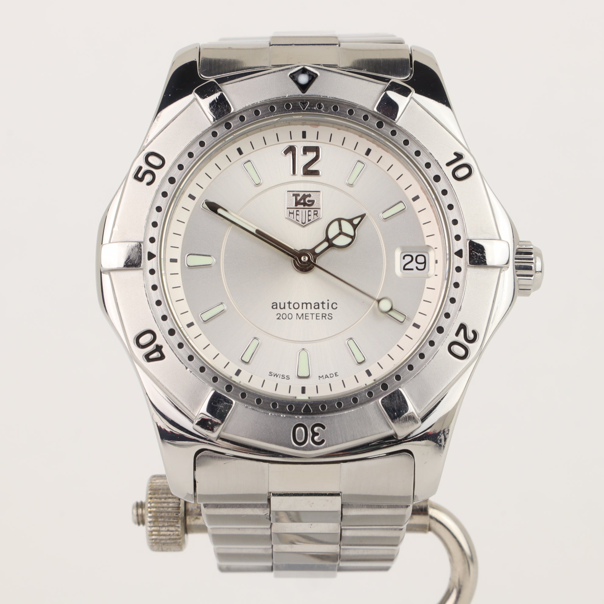 時計 TAG Heuer WK2116-0 automatic 200meters RARE Vintage Men's 38mm Tag Heuer Automatic Silver Dial