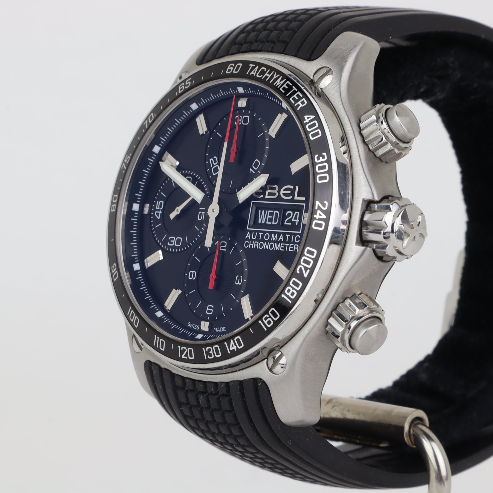 Ebel 1911 Discovery Chronograph Automatic Black 9750L62    | Box & Papers | 2010