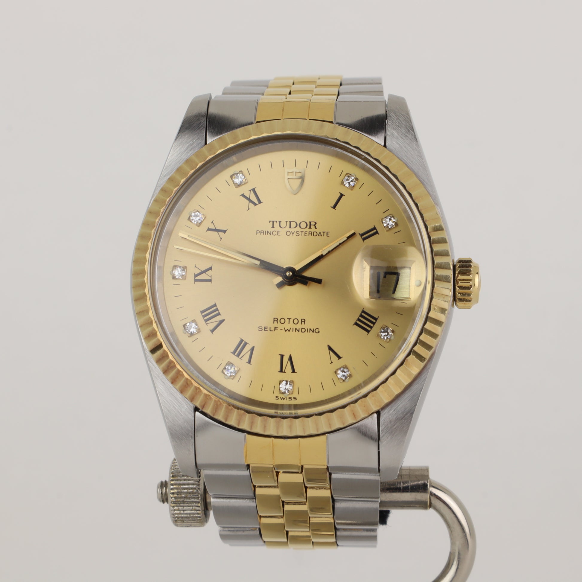 Tudor Prince Oysterdate 74033G Diamond Dial