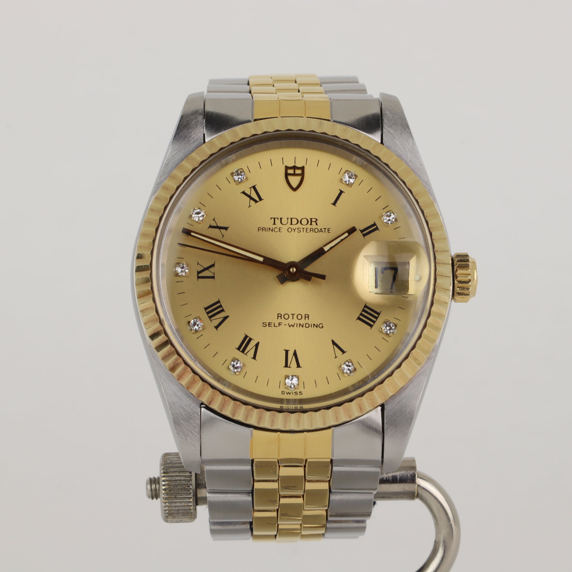 Tudor Prince Oysterdate 74033G Diamond Dial