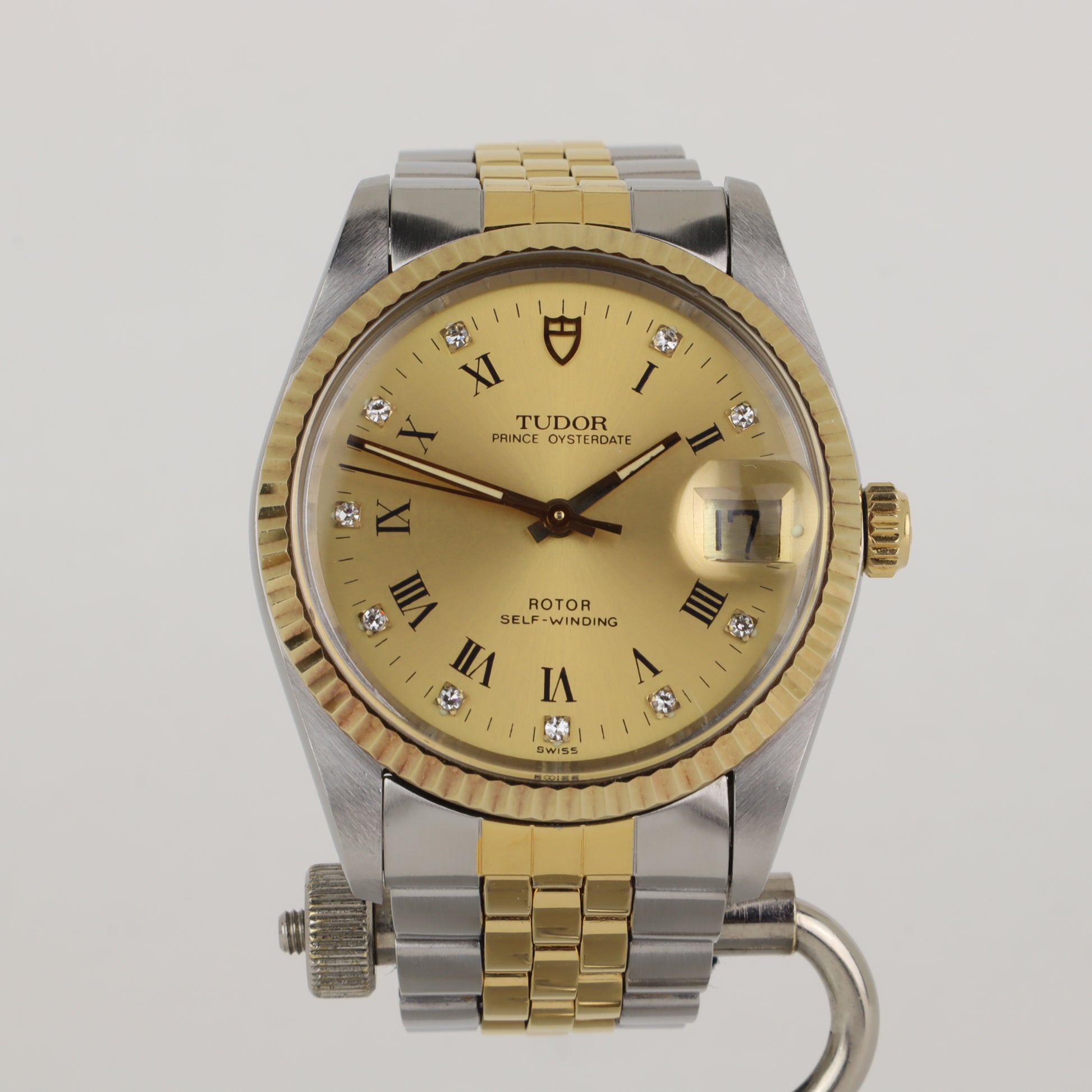 Tudor Prince Oysterdate 74033G Diamond Dial