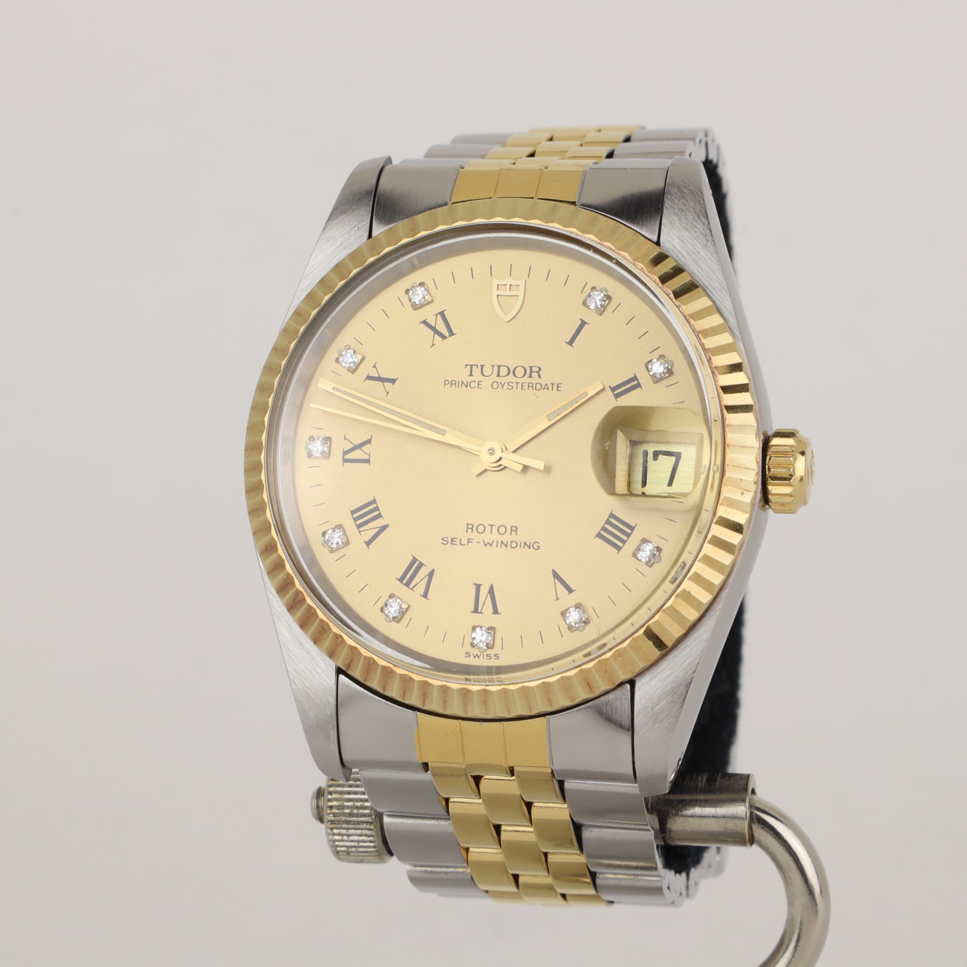 Tudor Prince Oysterdate 74033G Diamond Dial