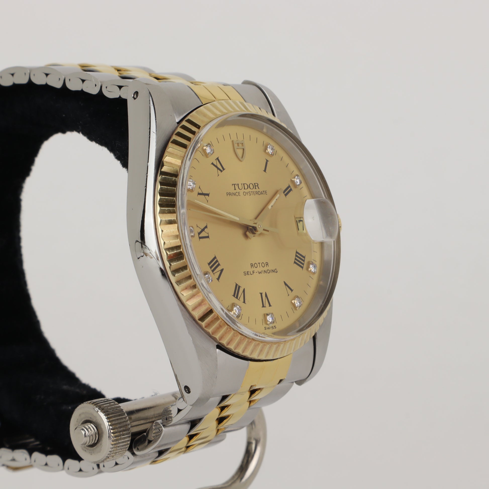 Tudor Prince Oysterdate 74033G Diamond Dial