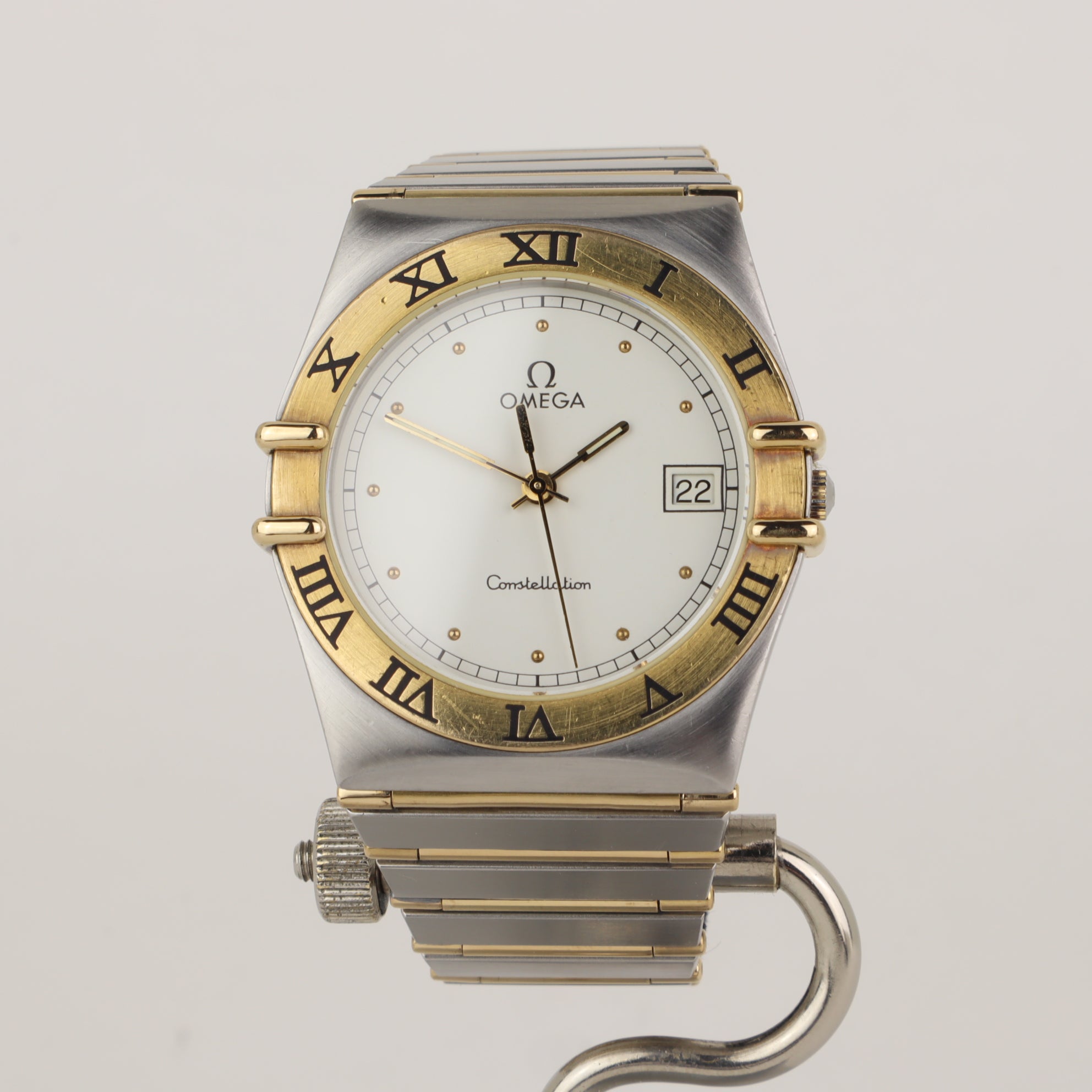 Omega Constellation 1310.20 'Manhattan' 396.1070 / 396.0180 Full Bar Gold Links   | 1986