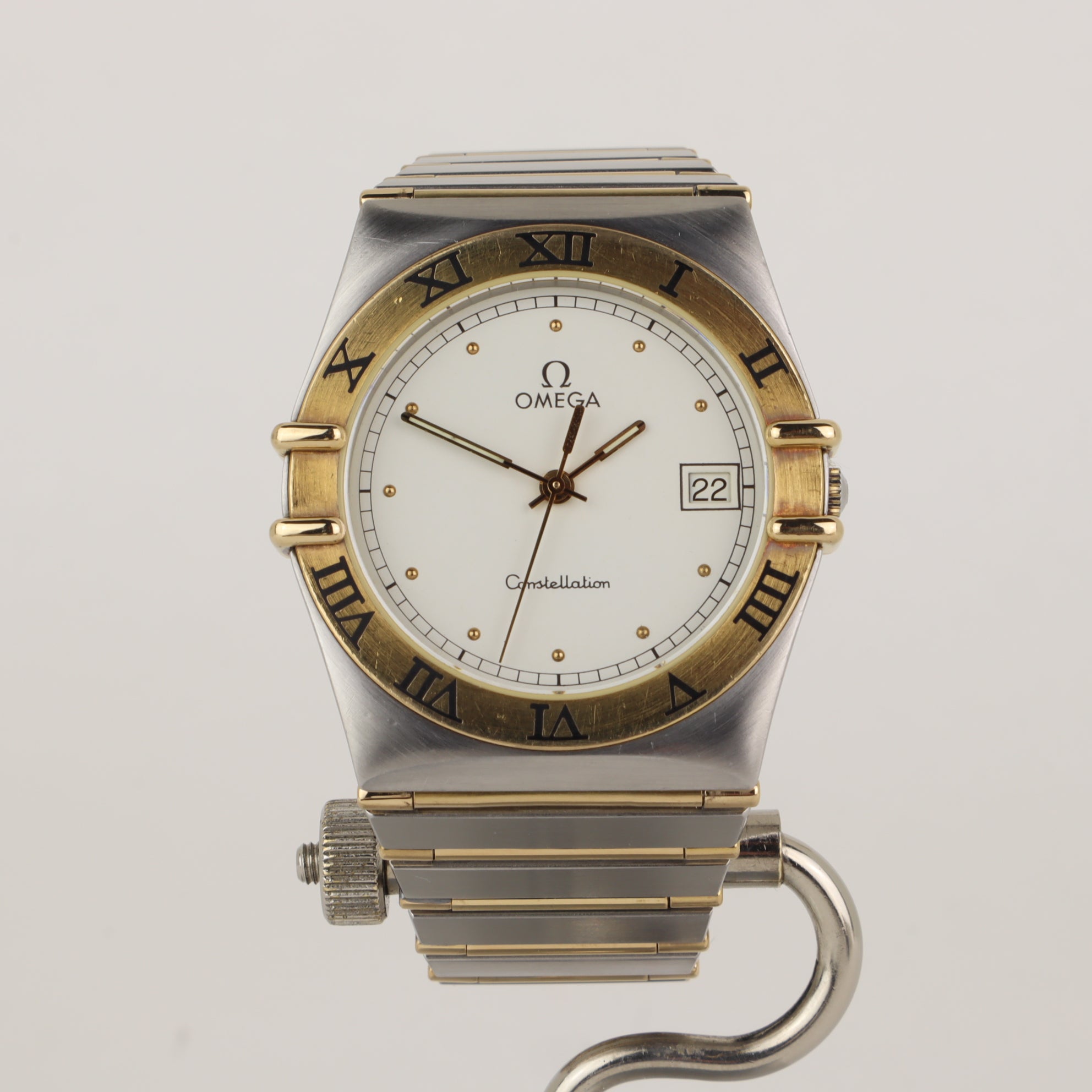 Omega Constellation 1310.20 'Manhattan' 396.1070 / 396.0180 Full Bar Gold Links   | 1986