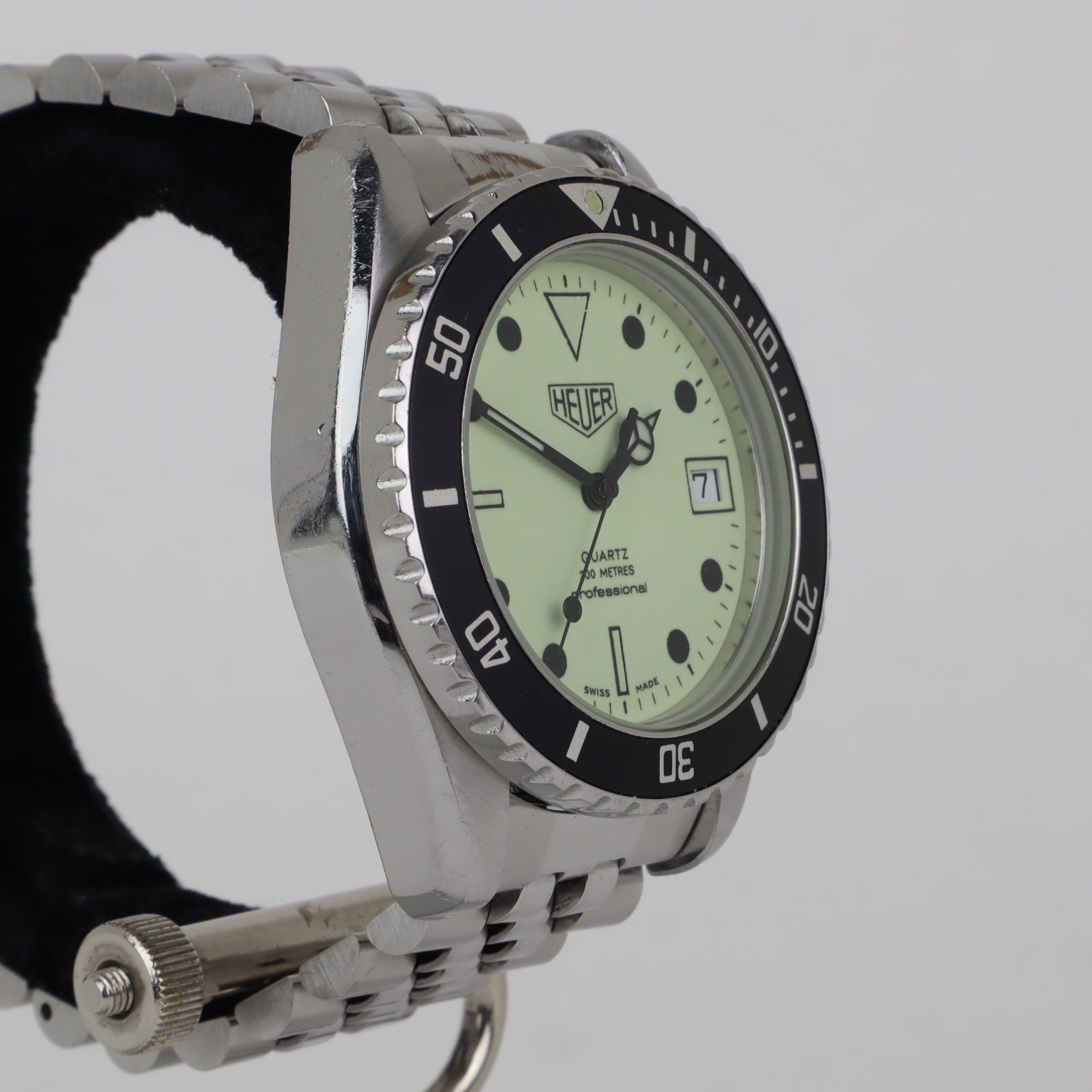 稼働 タグホイヤー HEUER 980.008 1000 社外ベルト タグホイヤー 1円 