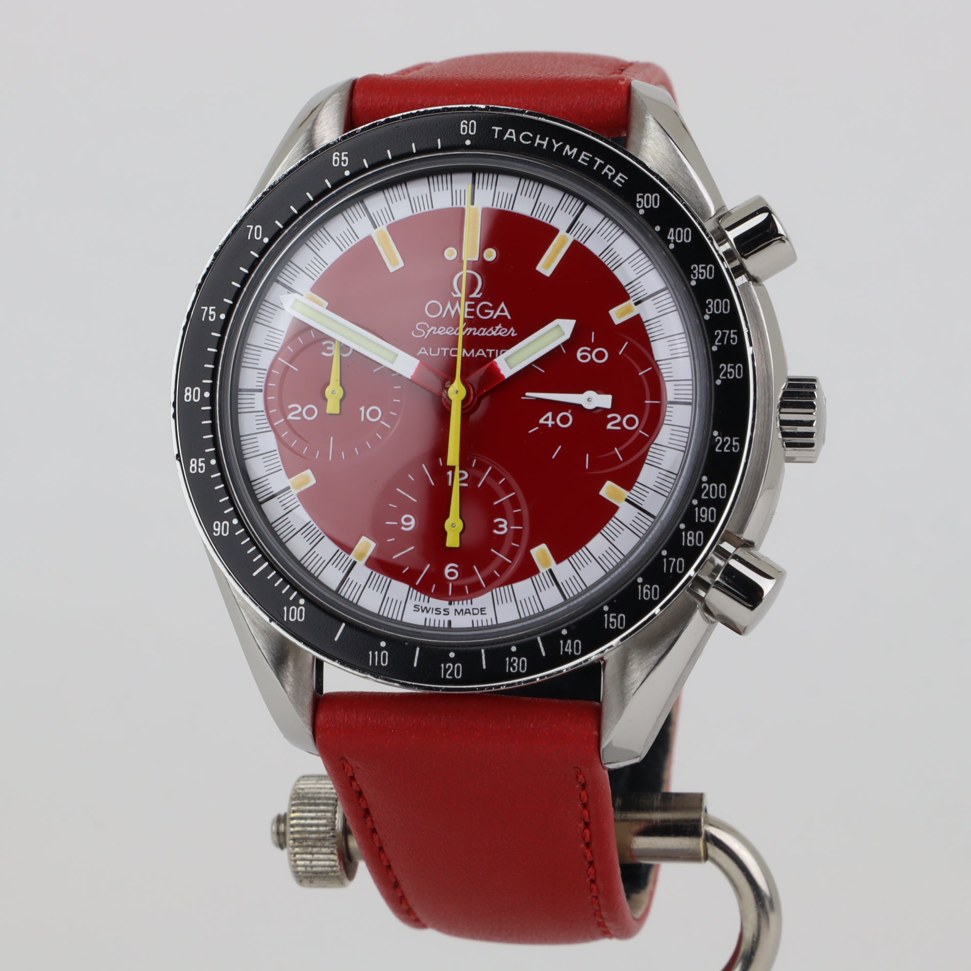 Omega Speedmaster Reduced 3810.61.41 'Schumacher'  | Factory Serviced | Box & Papers | 1996