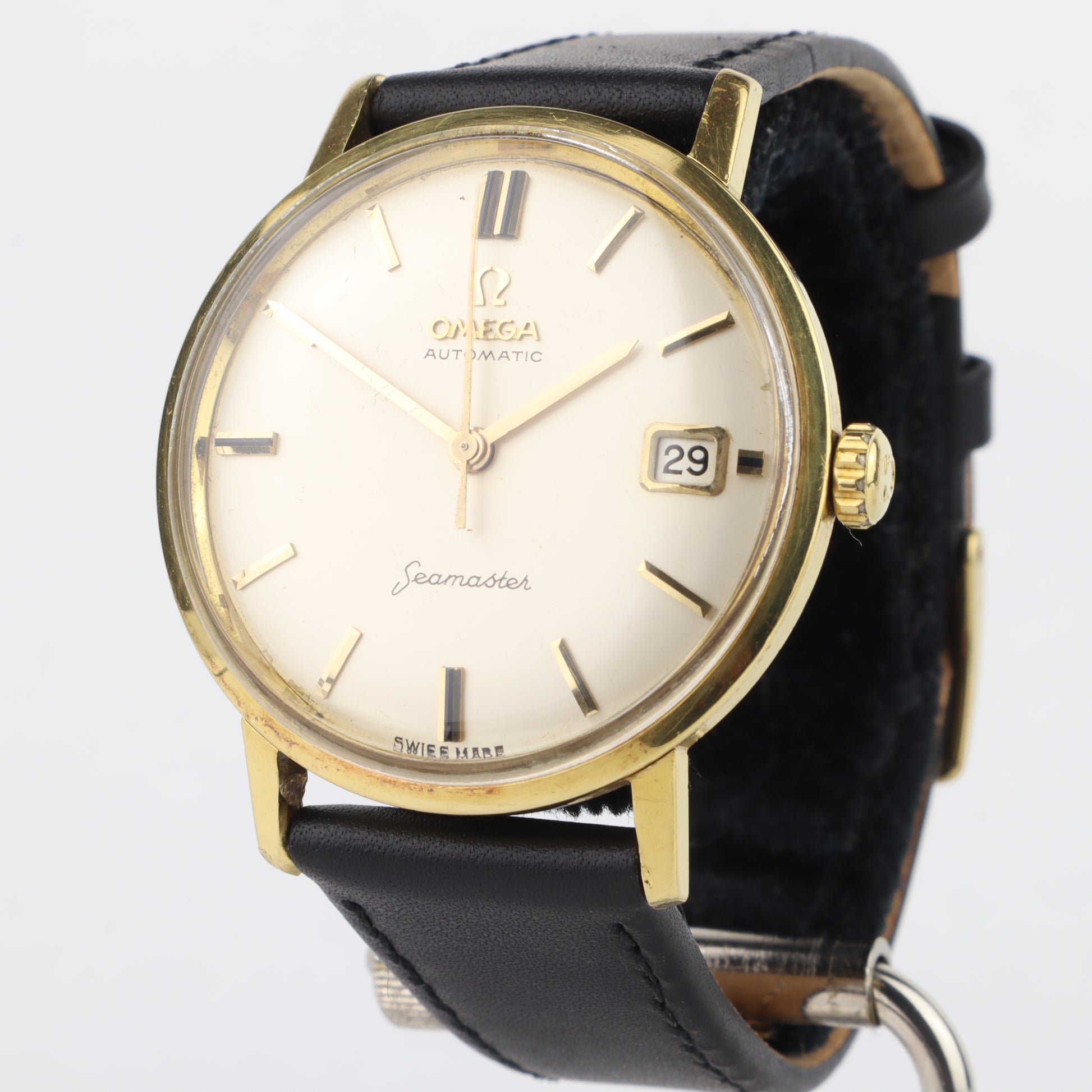 18k Gold Plated Omega Seamaster 1980 Gold Omega Seamaster Gold