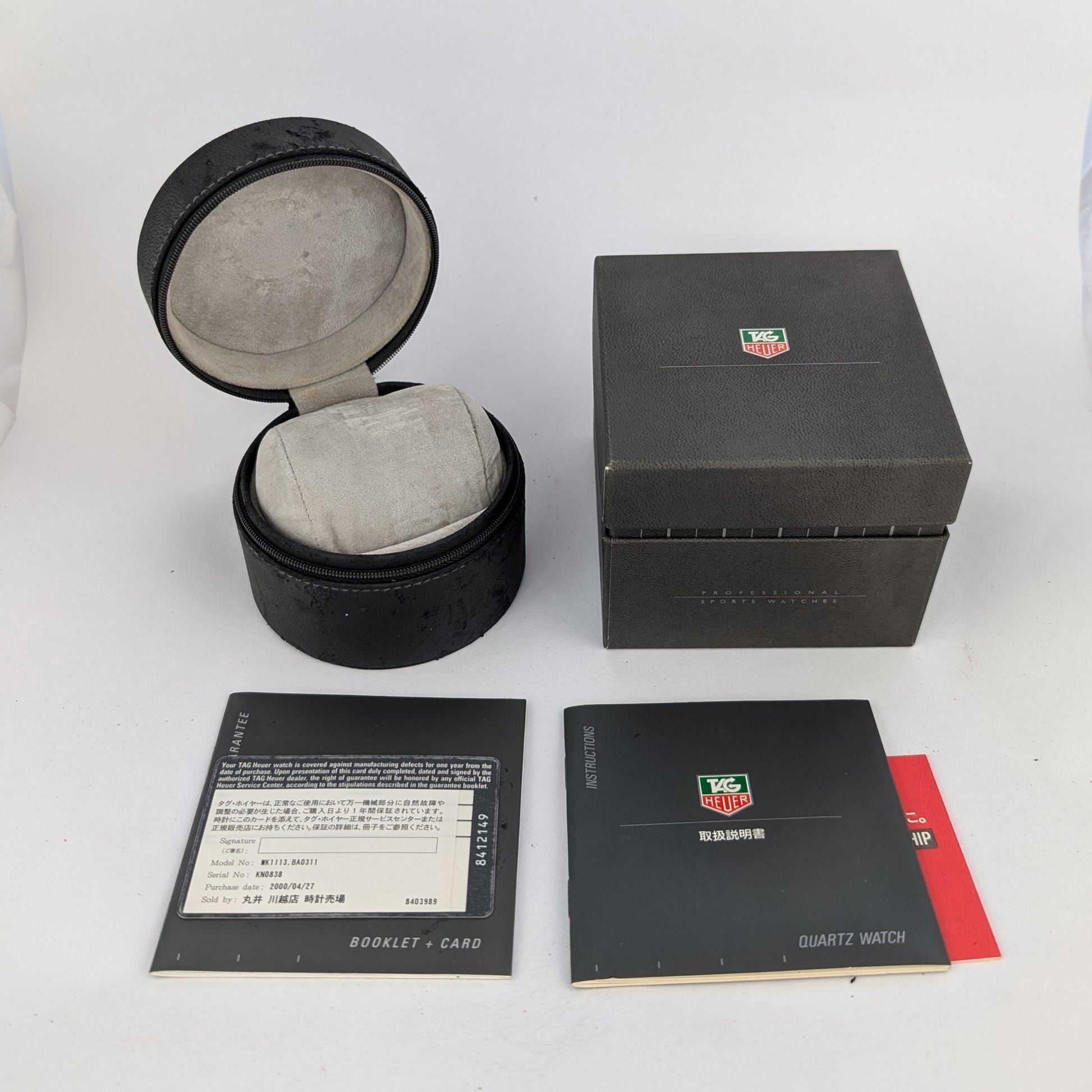 TAG Heuer 2000 WK1113-0    | Box & Papers | 2000