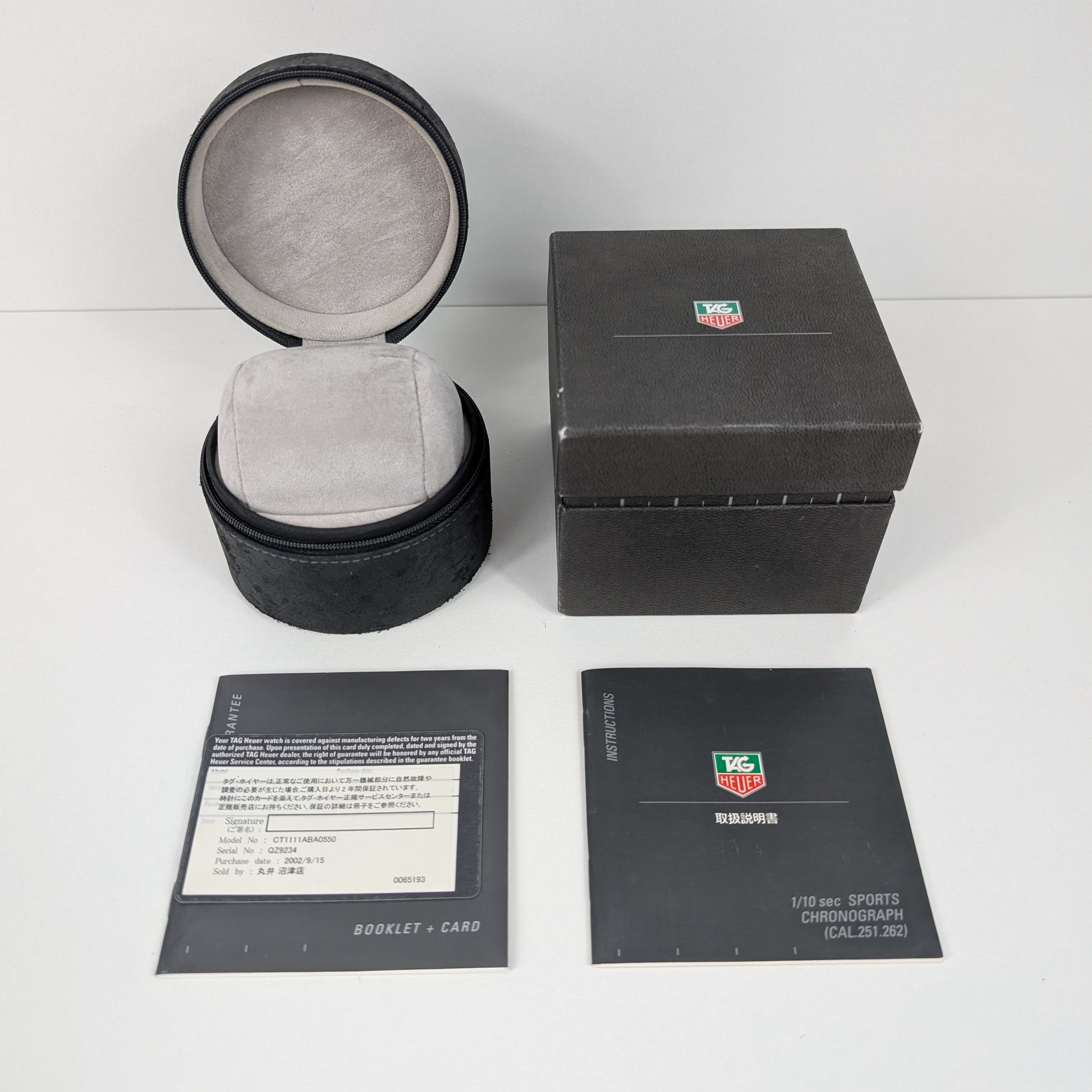TAG Heuer Link Chronograph CT1111-0 Jason Bourne   | Box & Papers | 2002