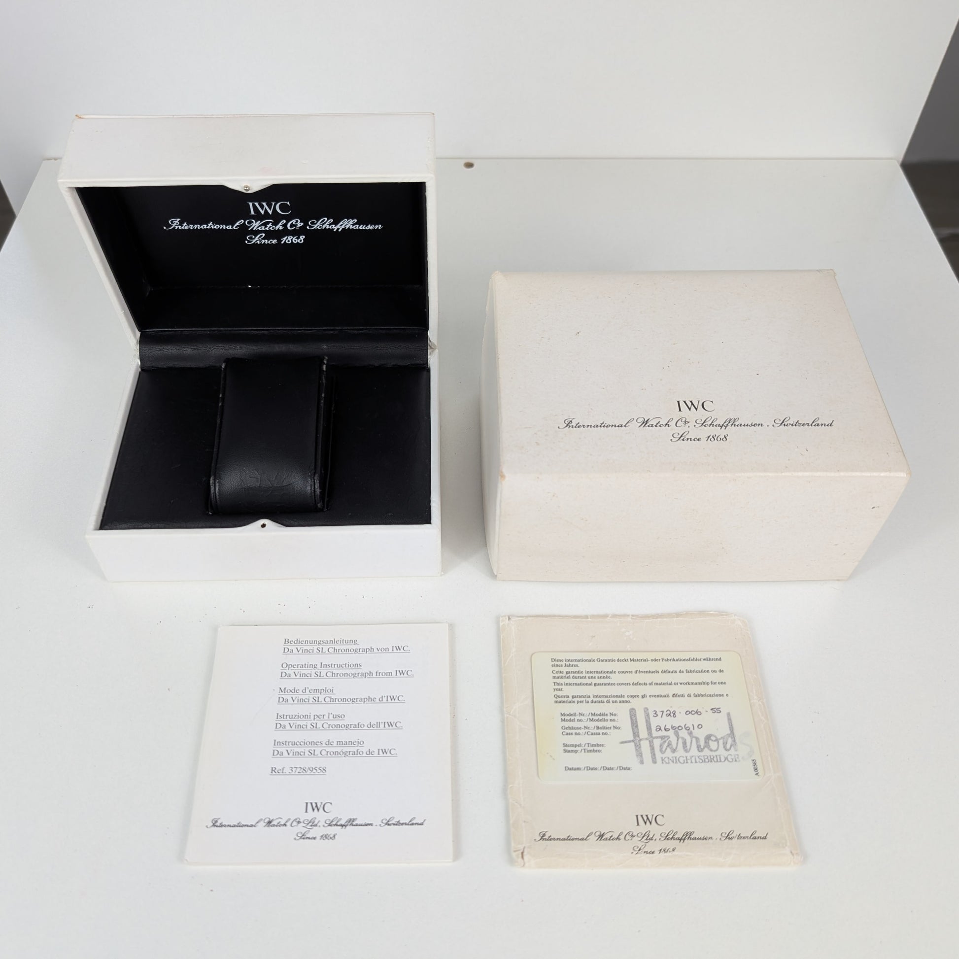 IWC Da Vinci SL Chronograph 3728-006    | Box & Papers