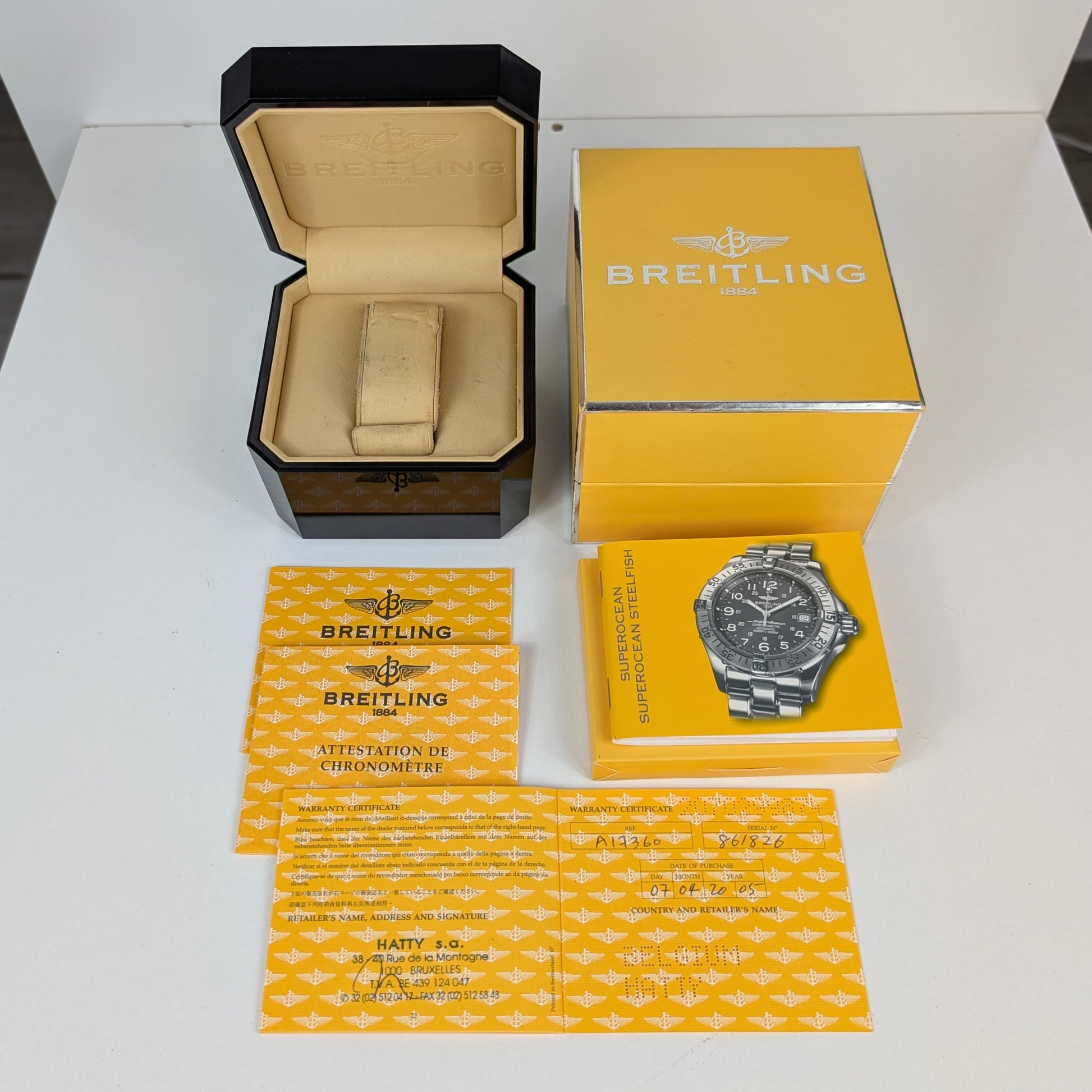 Breitling SuperOcean A17360    | Box & Papers | 2005
