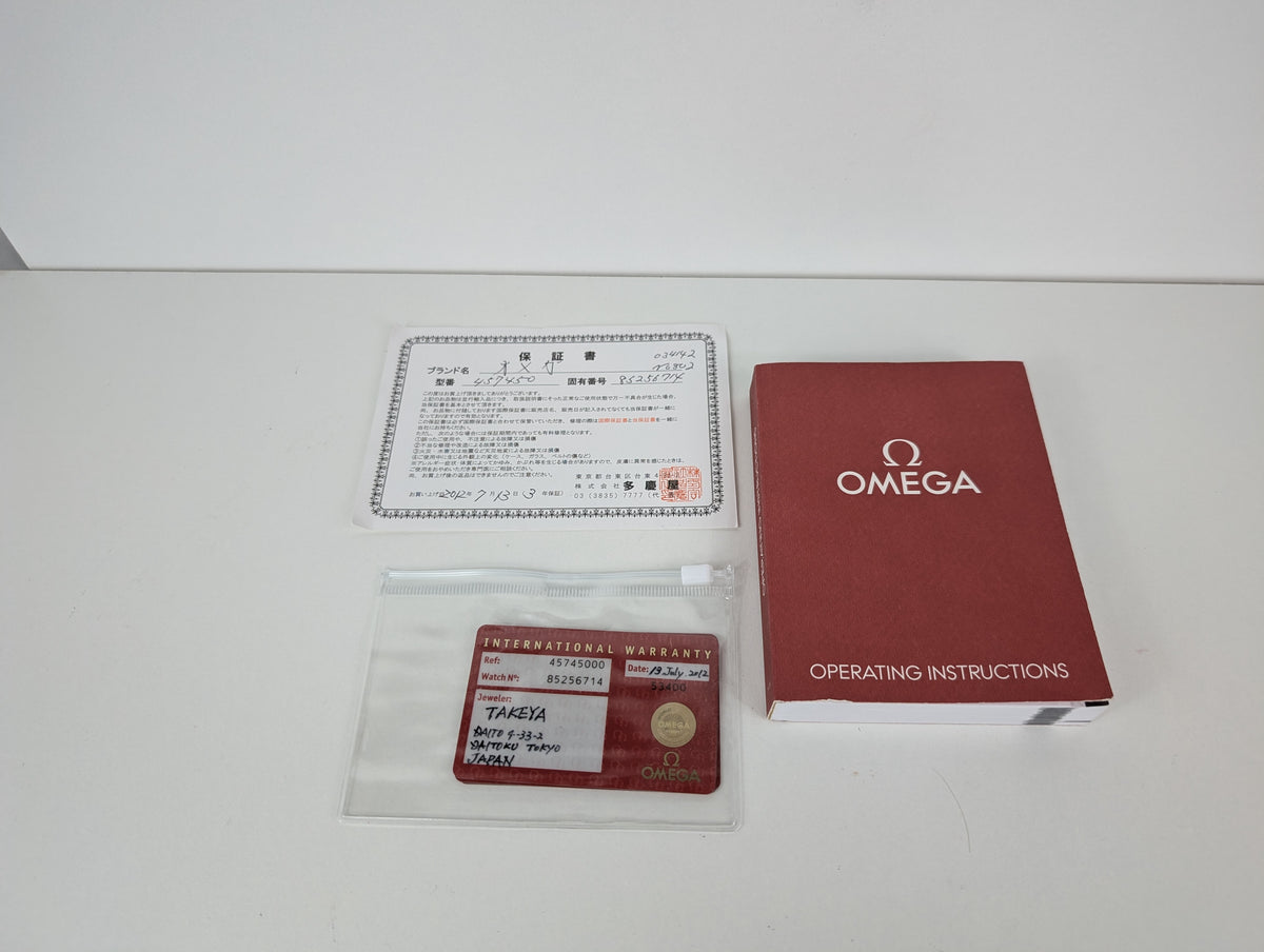Omega De Ville 4574.50 Prestige Automatic Co-Axial Chronometer   | Papers | 2012