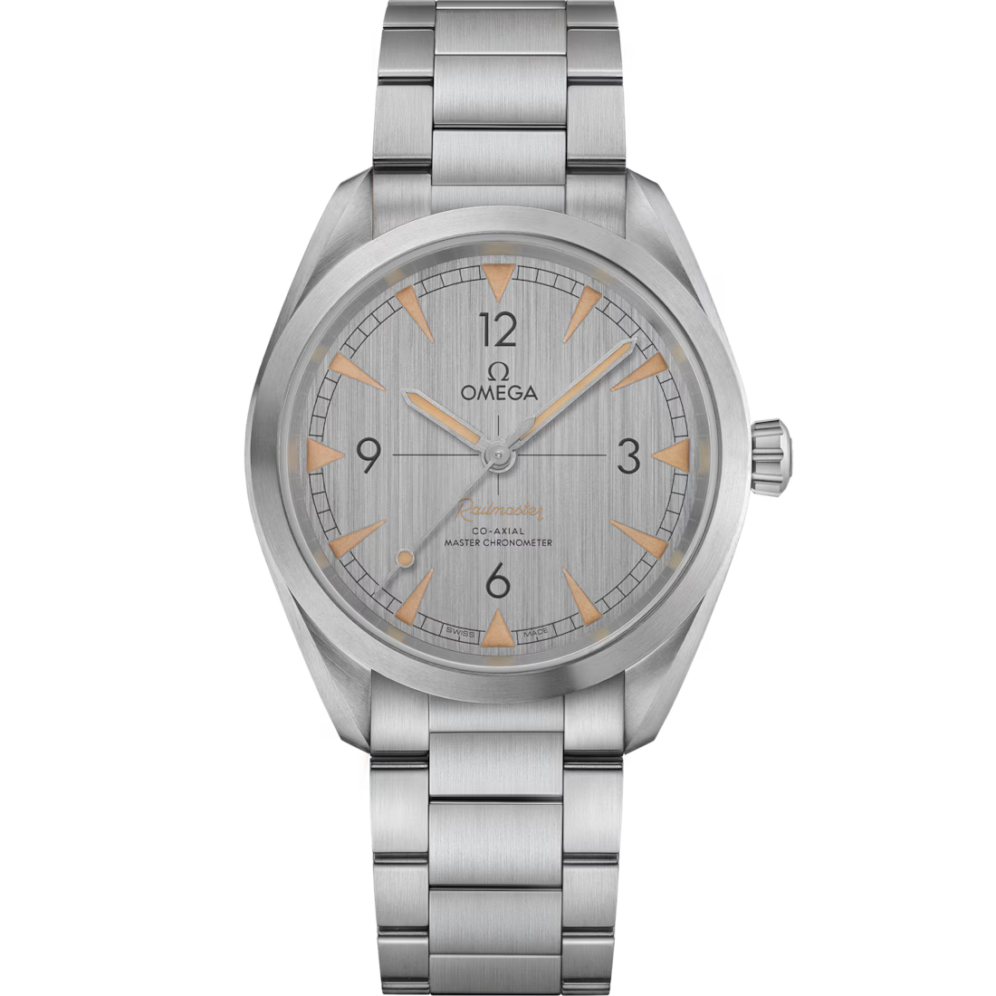 Omega Seamaster Railmaster 220.10.40.20.06.001 Co-axial Master Chronometer NEW STICKERS  | Box & Papers | 2026